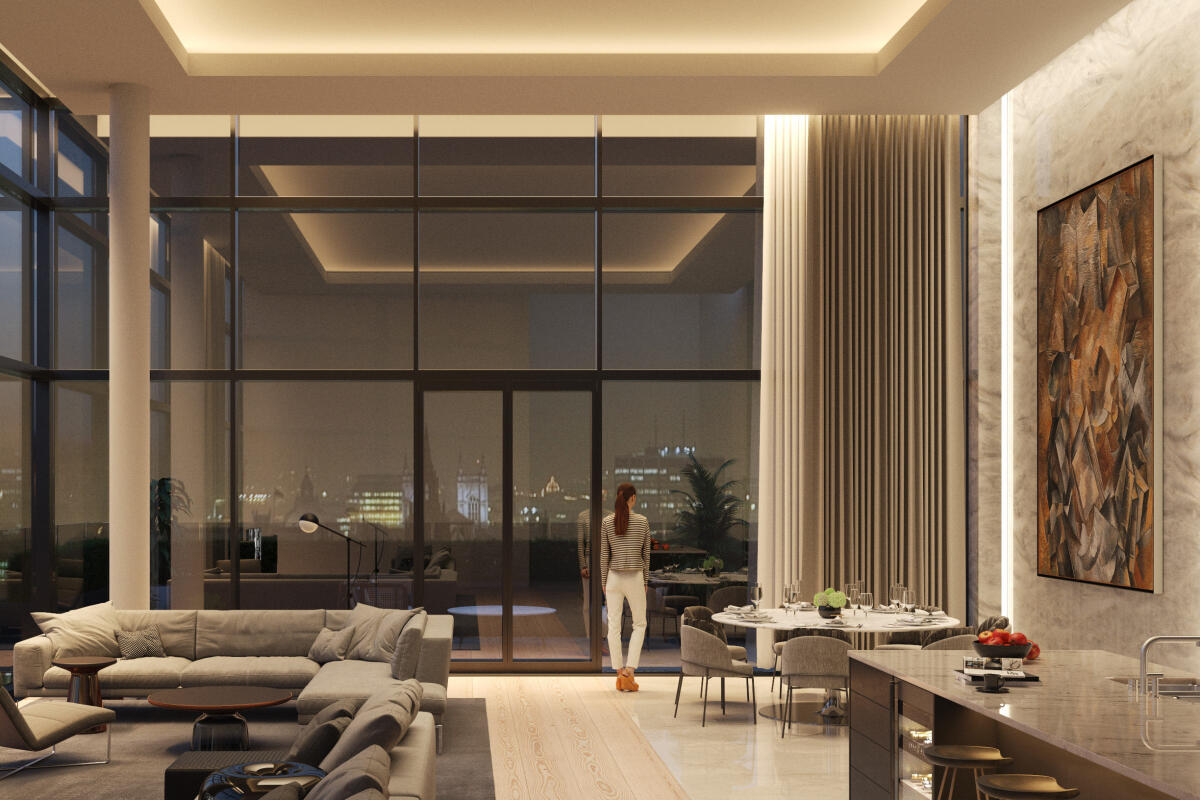 E 41 Penthouse Interior London 01 right